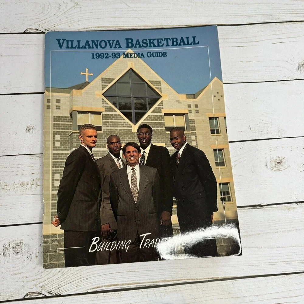 1992 1993 Villanova Wildcats Men's Basketball Media Guide NCAA Vintage
